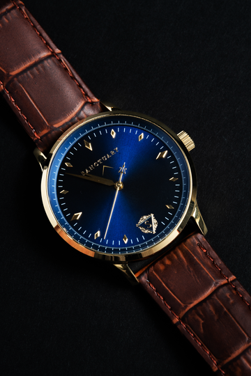 The Royal Etienne (Automatic) / Gold & Blue Chrome
