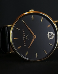 The Grandeur / Black & Gold Minimal Watch