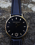 The Grandeur / Black & Gold Minimal Watch