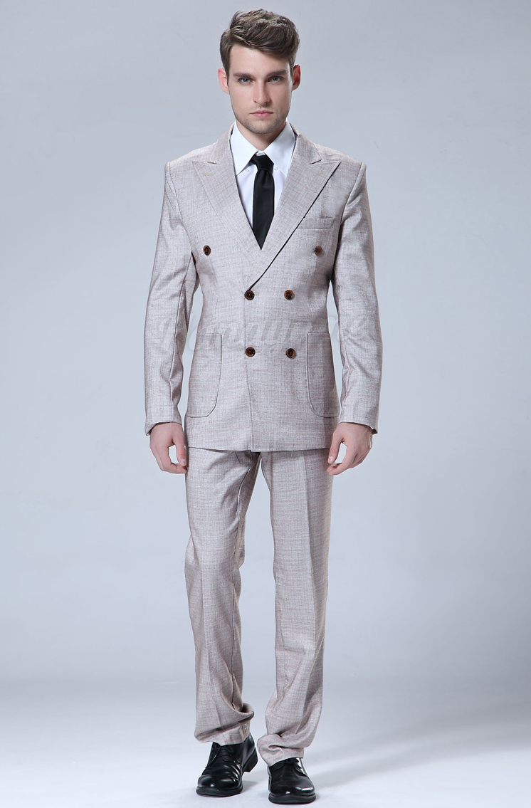 The Grey Double Breasted Suit (3 Piece outfit)