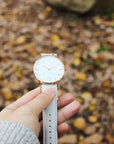 The Allure / Rose Gold & White Minimal Watch