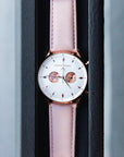 Davos White Classic / Rose Gold & White Watch