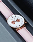 Davos White Classic / Rose Gold & White Watch