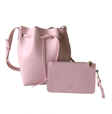 The Madison Smooth Candy Pink Leather Bucket Bag