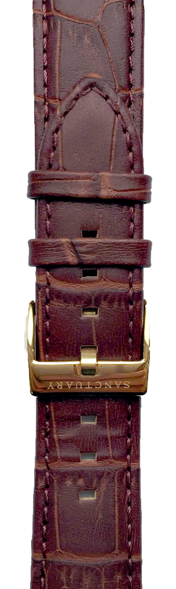 Chestnut Brown Leather Strap - Sanctuary Luxury Watches