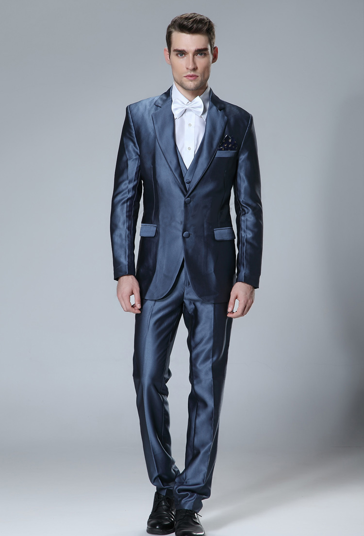Royale Slim Fit Blazer Suit Vest & Trousers (3 Piece Outfit)