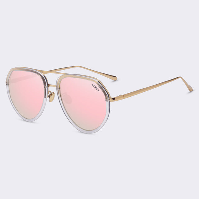 Super Pink T.O.P Aviation Polarized Sunglasses Polaroid Sun glasses
