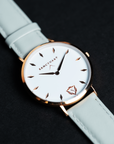 The Allure / Rose Gold & White Minimal Watch