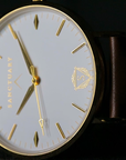 The Classic Millennium / Gold & White Minimal Watch